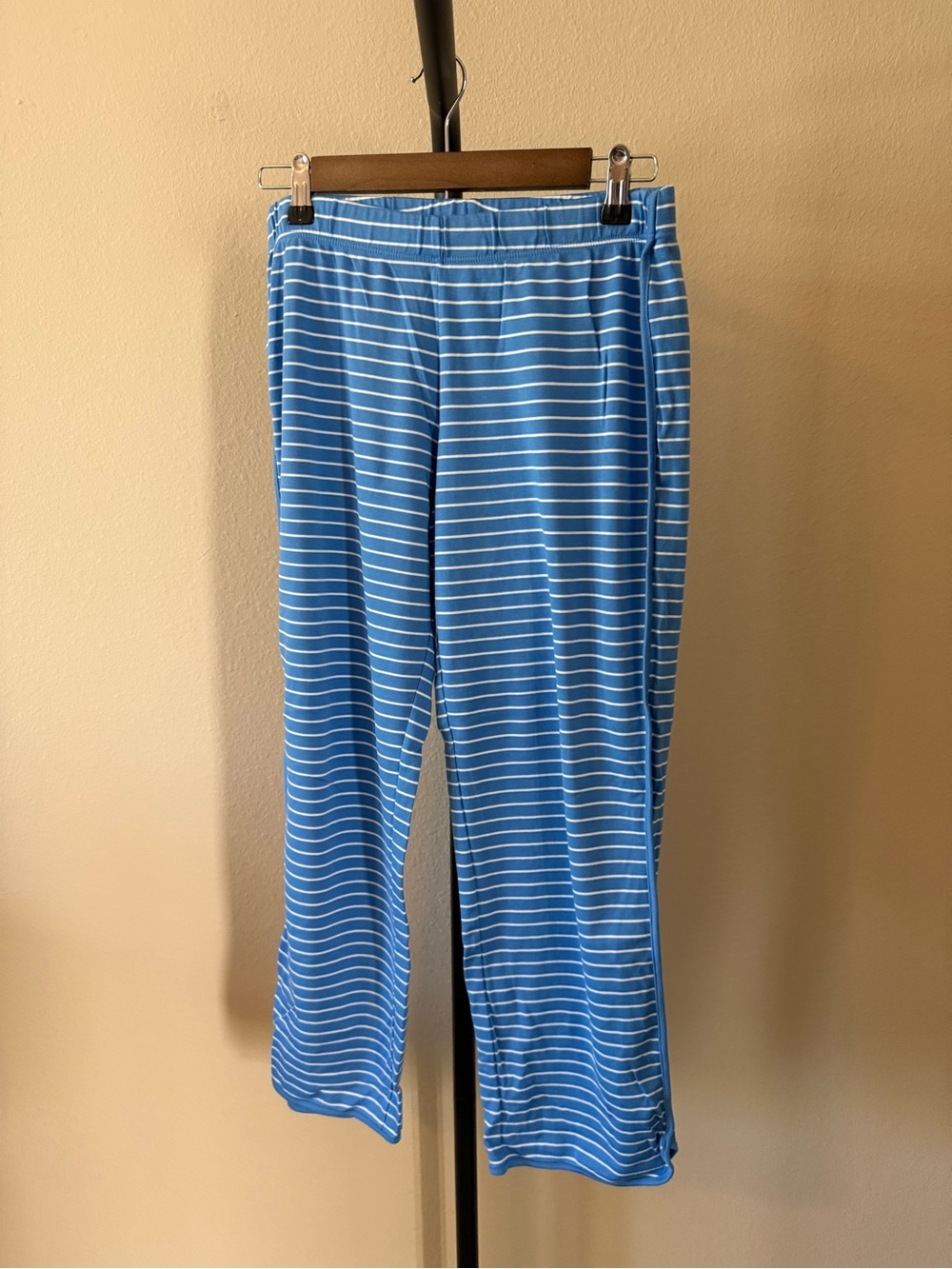LAKE Blue Stripe Women's Pajama Tank & Short Set - Picture 2 of 4
